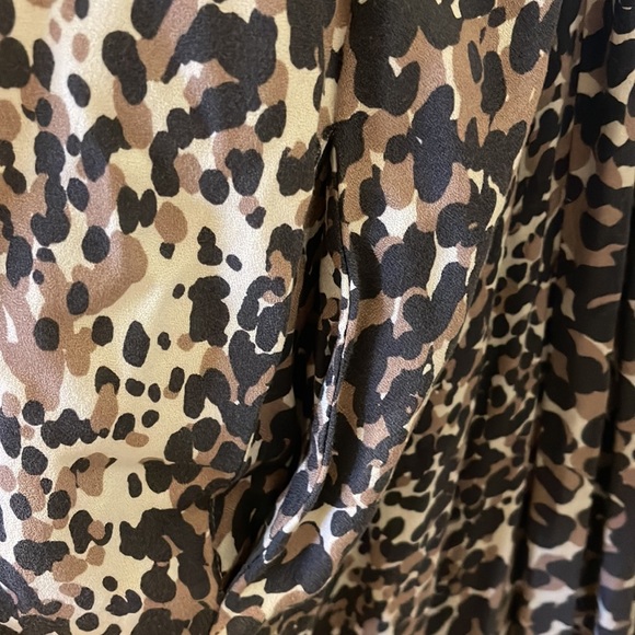 VICI LOVESTITCH Leopard BOHO Pocketed Maxi Dress ~ Small - Picture 7 of 7